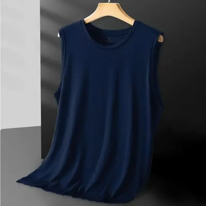 Men's Ice Silk Mesh Vest Lightweight Sports Summer Wear Sleeveless T - shirt Tank Top Casual Fashion - View 8 | SAMAG