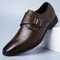 Men's business leather shoes, formal wear, pointed-toe British trend, comfortable and breathable dress shoes