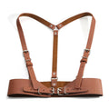 Underbust Corset Top with Strap Punk Harness Belt Leather Suspender for Women - Visuel 8 | SAMAG