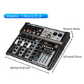4 Channel Audio Interfacer Depusheng XT4 DJ Mixer Sound Board 99-Bit DSP Effect USB +48V Phantom Bluetooth for Karaoke