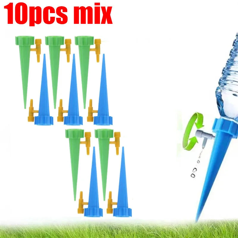 Automatic Drip Irrigation Watering System Plant Dripper Spike Kits Garden Self Watering Planter Insert Plant Watering Devices