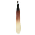 22-28Inch Straight Pony Hair Bundles Crochet Braids Hair Silky Colorful Synthetic Braiding Hair Ombre Synthetic Hair For Women