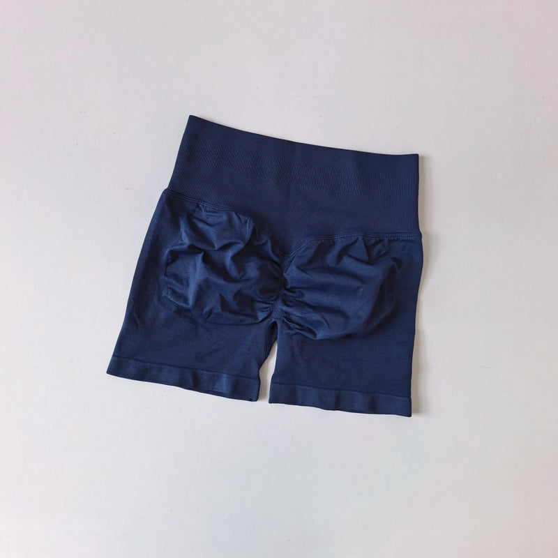 Women's High-Waisted Yoga Sports Shorts Summer Stretch Hip-Lifting Abdominal-Tightening Fitness Three-Part Shorts