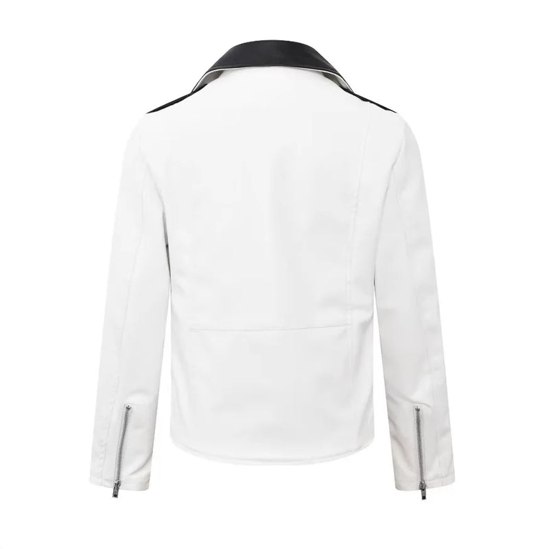 2025 New Style Stylish Leather Jacket for Men - Spring/Autumn New Leather Casual Baseball Shirt for Men - Motorcycle Jacket