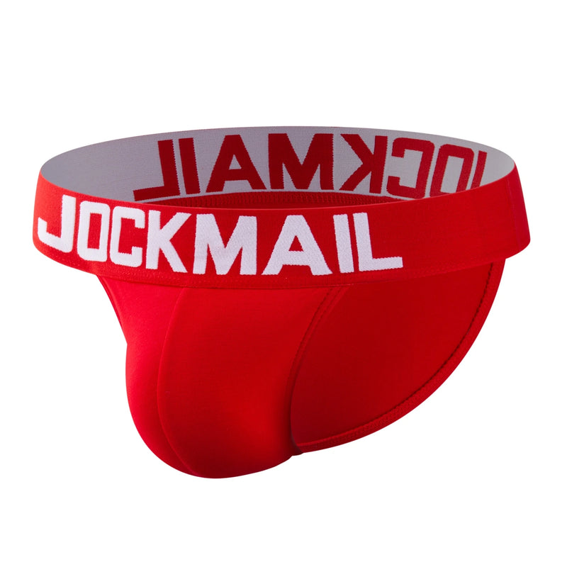 JOCKMAIL brand mens bikini underwear cotton classic basics sexy men briefs U Convex calzoncillos hombre cueca gay men Underpants