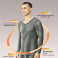 Traceless thermal underwear mens suit v-neck thickened and velvet winter cold-proof tight wool long johns