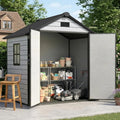 6x4.4 FT Outdoor Storage Shed with Floor, Durable 16mm | SAMAG