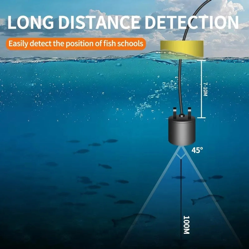 Handheld Portable Fish Finder LCD Screen Castable Sonar | SAMAG