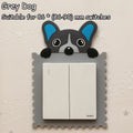 Lovely Cartoon Switch Stickers Luminous Socket Protective Cover Home Waterproof Wall Sticker Decorative Animal Switch Decoration