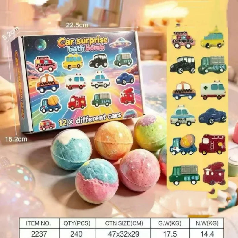 60g Kids Bath Spa Fizzies with Hidden Toy Bubble Ball - View 10 | SAMAG