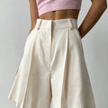 Wolfeel Women's High Waisted Shorts with European - View 4 | SAMAG