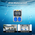 Outdoor Portable Current Box Waterproof Industrial Electric Distribution Cabinet Box with Leakage Protector Circuit Breaker