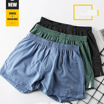 100% Cotton Striped Pajama Pants Men's Summer Panties | SAMAG