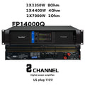 Original LOGO FP10000Q Professional Digital Power Amplifier 4x1350W 10000 Watt FP14000 2X2350W Audio DJ Subwoofer Amplifier