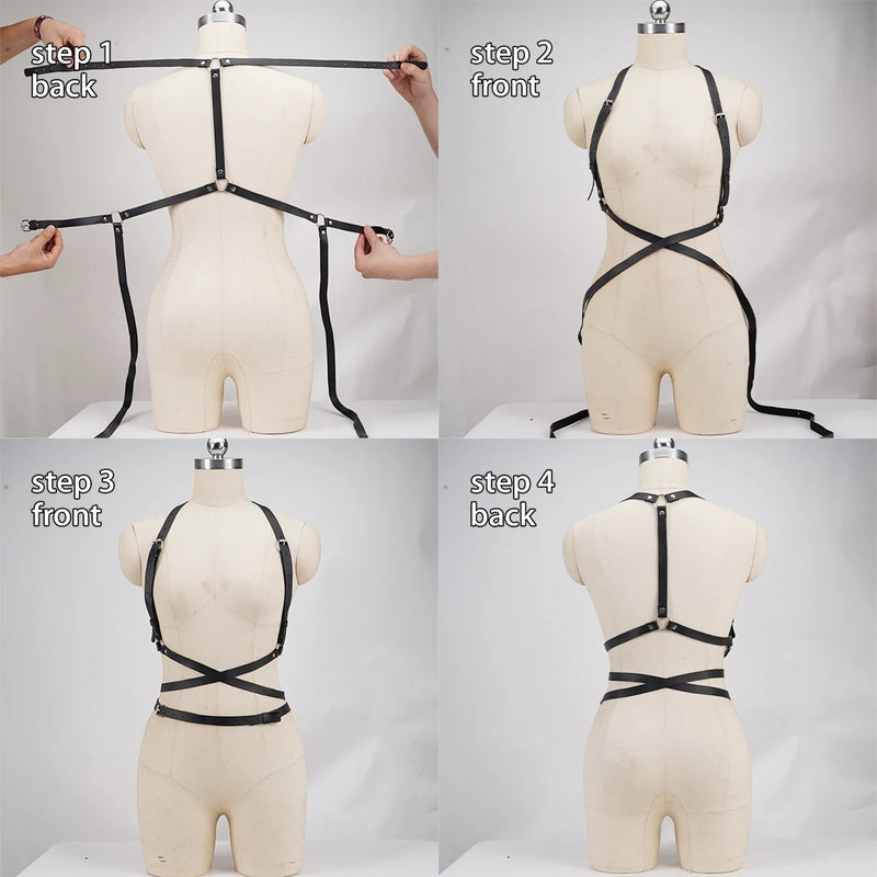 Fashion Belt Street Style Bondage Corset Belt Goth Suspender for Women Casual WildDecoration Waistband Punk Clothing Accessoly