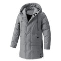 Men's Large Size Winter Cotton-Padded Jacket Trendy Casual Fashionable Versatile Mid-Length Warm Coat