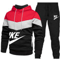 Men Autumn Winter Sets Zipper Hoodie Pants Pieces Casual | SAMAG