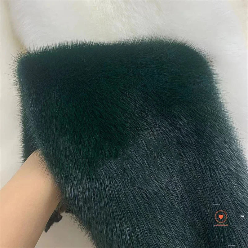 Mule Slippers Mink Fur Slides Comwarm Fashion Women Clogs Cork Insole Fur Slippers with Arch Support Outdoor Slides Home Shoes