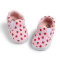 Spring Autumn New Boys Girls Shoes Sweetness Strawberry Love Canvas Casual Toddler First Walkers Cotton Soft Anti-slip Sole