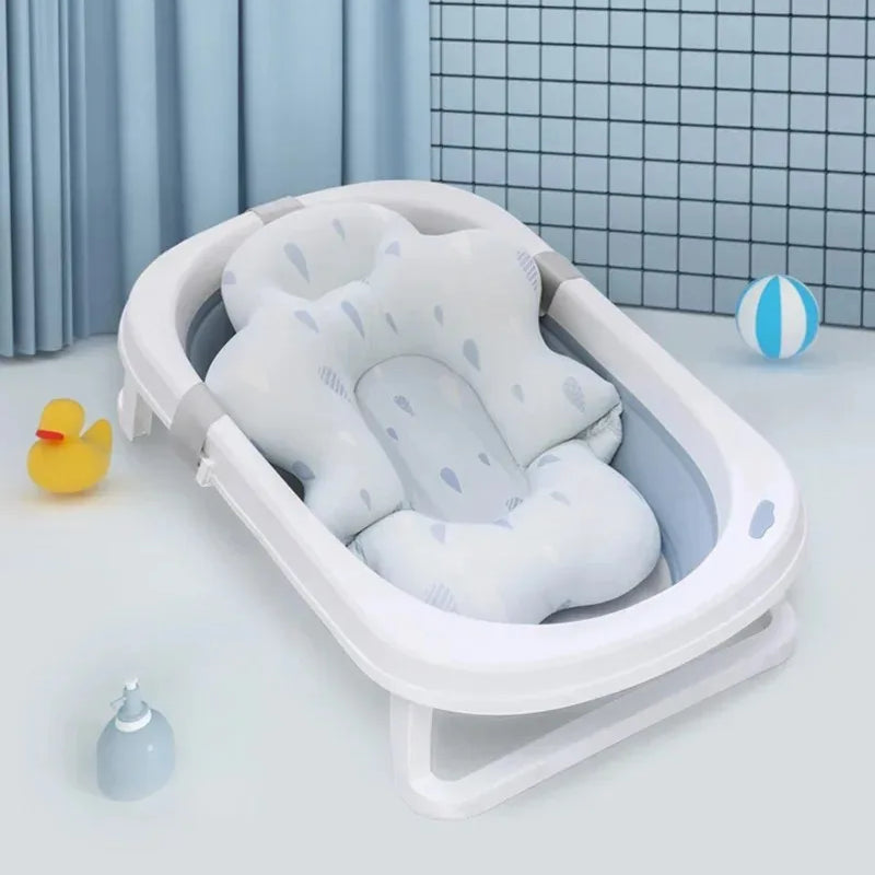 Baby Bath mat Newborn bath Tub Seat Stand Baby Bath Tub Nonslip Pad Safety Bath Support Soft Comfort Body Cushion Mat Pillow