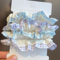 4pcs Pure Silk Small Scrunchie Set for women satin hair rubber bands girls elastic hair tie black hair rope Hair Accessories