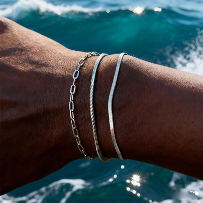 1/2/3pcs Chain Bracelet for Men Women, Stainless Steel Twisted Rope Cuban Wristband, Hip Hop Minimalist Jewelry Gift | SAMAG