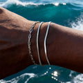 1/2/3pcs Chain Bracelet for Men Women, Stainless Steel Twisted Rope Cuban Wristband, Hip Hop Minimalist Jewelry Gift | SAMAG