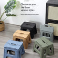 Folding Step Stool Strong Load-bearing Heavy-Duty Chair Travel Use Compact Collapsible Chair with Handle Camping Supplies