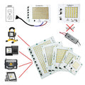 LED Lamp Chip SMD2835 Light Beads AC 220V 230V 240V 10W 20W 30W 50W 100W DIY For Outdoor Floodlight Cold White Warm White