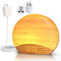 Awakening Wake Up Sunrise Alarm Clock Table Clock Dimmable with 3 Ring 8 Nightlight 26 Sound Sleep Timer Night Light