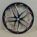 24/26 Inch Aluminum Magnesium Alloy Solid Tire Wheel Hub Bicycle Integrated Wheel Hub Front Wheel Hub Bicycle Accessories