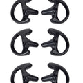 Ear Mold Earbud Replacement Soft Silicone Earpiece for Walkie Talkie Air Acoustic tube headset (Pack of 3 Pairs-Medium)