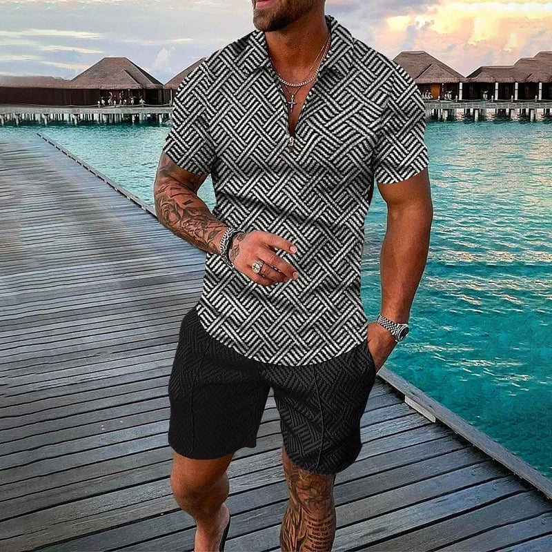Men's Clothing Tracksuit Sets 3D Print Color Squares | SAMAG