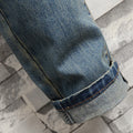 Distressed Ripped Jeans Men's Retro Blue Fashion Slim | SAMAG