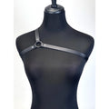 Fashion PU Leather Harness Belts Gothic Punk One Shoulder Suspenders Straps for Women Street Style Friends Gathering Accessories