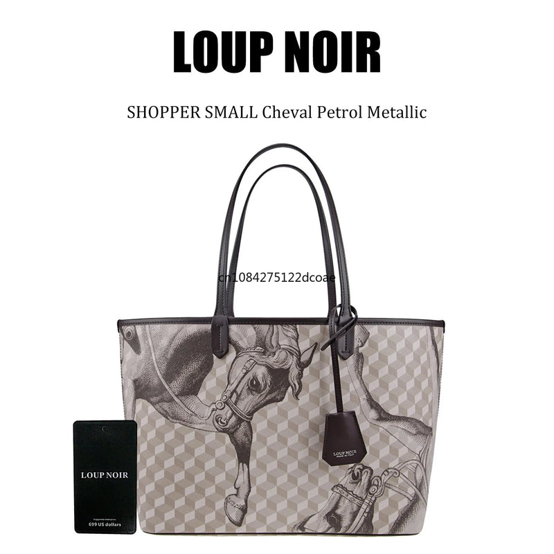 LOUP NOIR Tote Bag for Women Shoulder Women Bags High Quality Famous Brands Bag Casual Totes Large Capacity Noir Bag