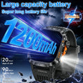 2026 New 1200 mAh Battery Military Smartwatch Men 5ATM Waterproof Fitness Tracker Health Heart Rate Smart Watch For iOS Android