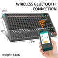 Professional Audio Console Mixer With MP3 Computer Input Built-in 99 Reverb Effect 16 Channel Audio Mixer