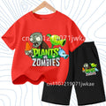 Children's Plants Vs. Zombies Short - Sleeved T - Shirt Set - View 5 | SAMAG