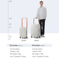 Mixi Gorgeous Wide Handle Suitcase 24" Travel Luggage Rolling Wheels Women Men 20" Carry On Cabin Hardside Patent Design M9276
