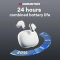 Monster MQT52 Wireless Bluetooth 5.4 Earphones Long Battery Life Gaming Headphones Dual Mode HIFI Stereo Sound Headset With Mic