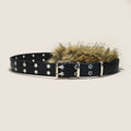 Luxury Designer fake Furry Y2k Belt Subculture Autumn Winter Retro Plush Waist Chain Imitation Fur Waist Seal Hot Girl Sexy Belt