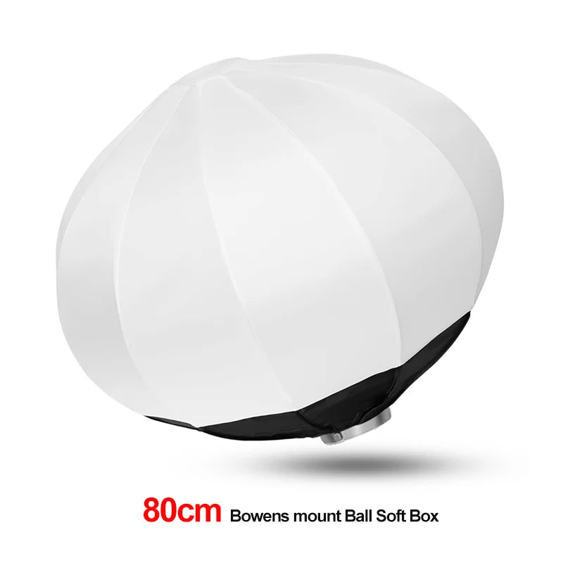 Soonpho 50cm/65cm/85cm Foldable Quick-install Portable Round Shape Lantern Softbox Light for Bowens Mount Studio Flash
