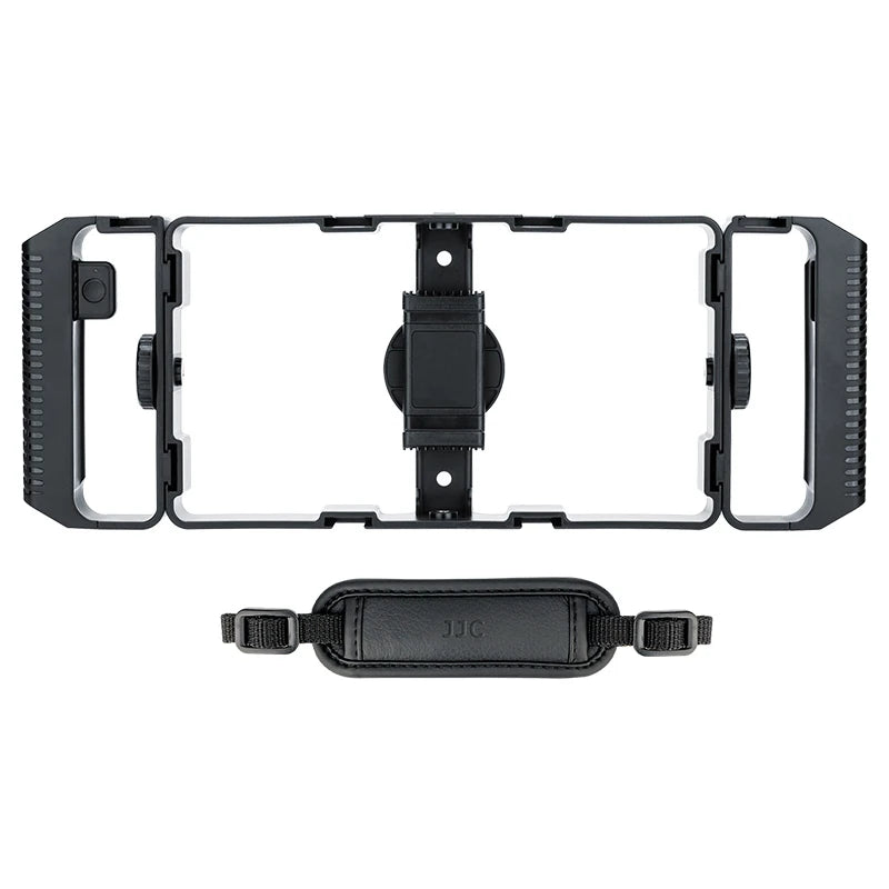 JJC Universal Smartphone Video Rig Kit with Remote Control Hand Grip Vlog Film Cage Phone Video Stabilizer Handheld Tripod Mount