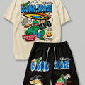 Summer New Style Men's Short-Sleeved Shorts with Letter | SAMAG