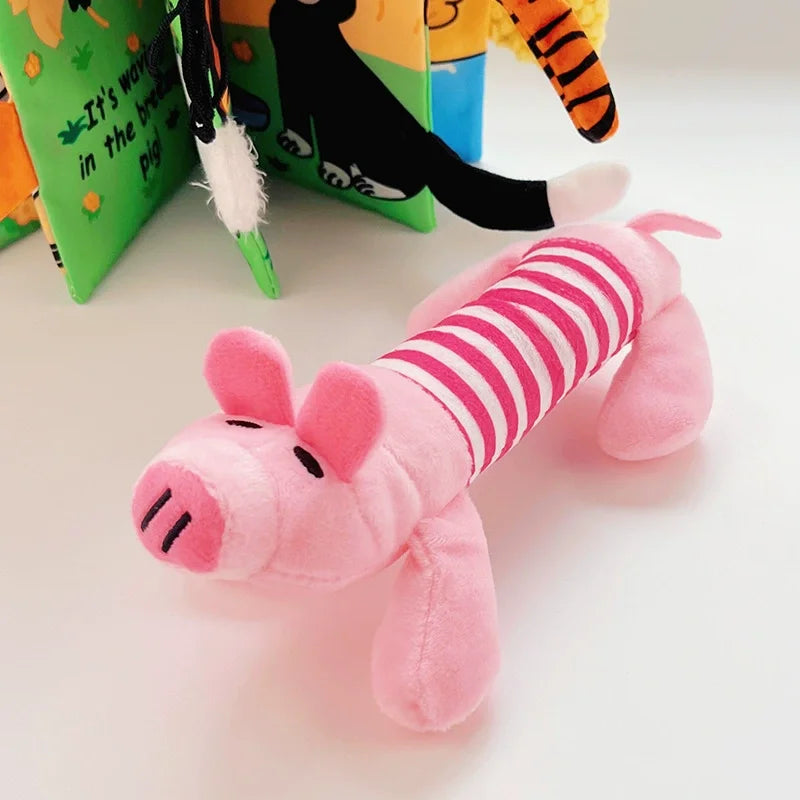 Eco - Friendly Plush Duck Dog Toy with Squeaker for Chewing and Teething - Interactive Pet Supplies Cat Dog Toys