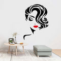 1 pc amazing salon dressed waterproof Wall Sticker Pvc Stickers Art Paper For home Bedroom Background