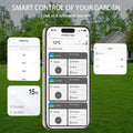 Tuya Wifi+RF433 3-outlet water timer Garden Water Timer Rain Delay Filter Programmable Automatic Irrigation Controller