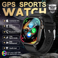 New GPS Military Smart Watch Bulit-in GPS Compass Altimeter Barometric 10ATM IP69K Waterproof AMOLED BT Call Smartwatch