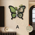 French Butterfly Living Room Decoration Painting Hydroponic Green Plant Hanging Painting Dining Room Sandstone Mural Painting